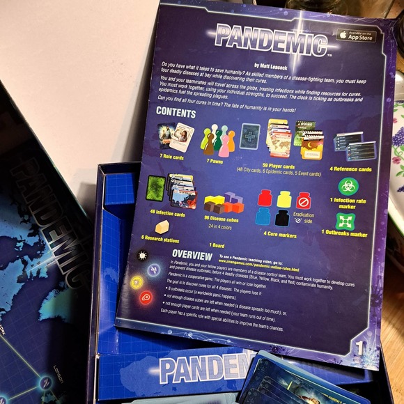 GAME NIGHT FUN -PANDEMIC the Boardgame Z-Man Games - Picture 6 of 6